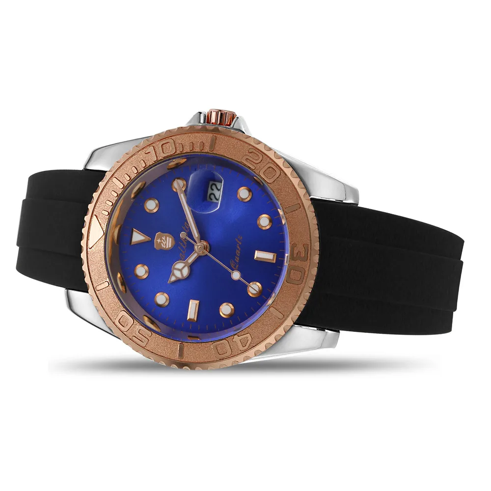 Мужские часы Wealthstar бренд GMT daytona мужские роли Авто Дата кварцевые мастер спортивные часы Чехол 40 мм только для мужчин женщин relogio - Цвет: 16