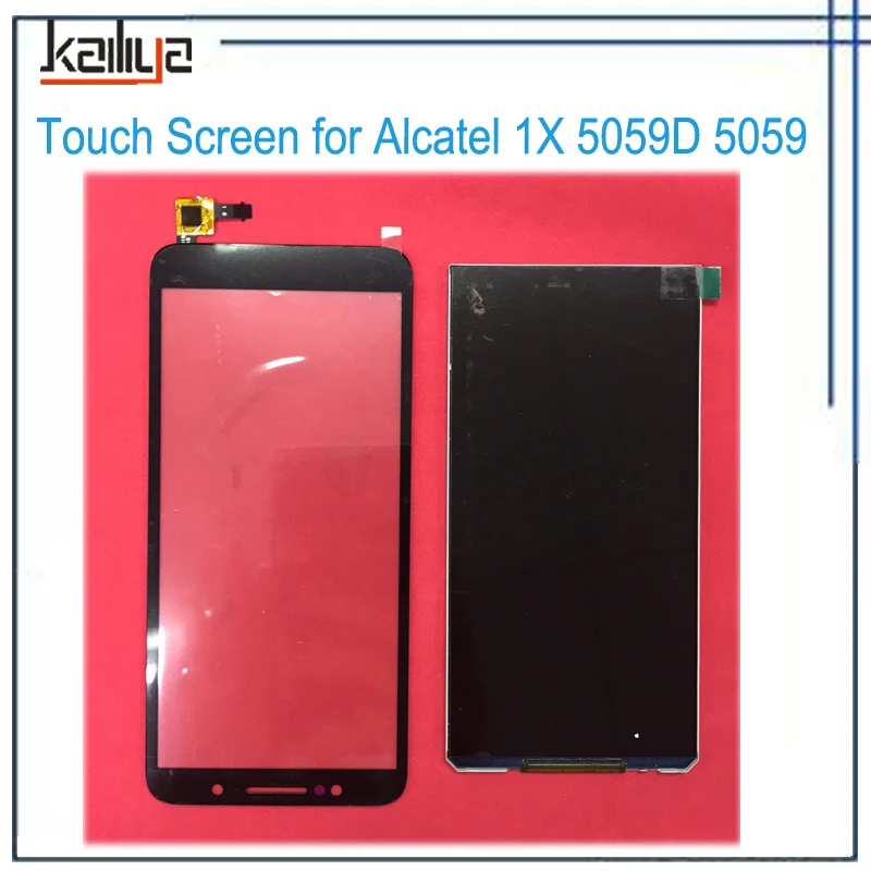

For Alcatel 5059 1X 5059A 5059D 5059I 5059J 5.3'' Black Touch Screen+LCD Display Touch Panel Digiziter Mobile Phone Replacement