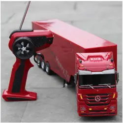 Пульт дистанционного управления грузовик детская электронная игрушка автомобиль большой Rc грузовой автомобиль с прицепом дети RC