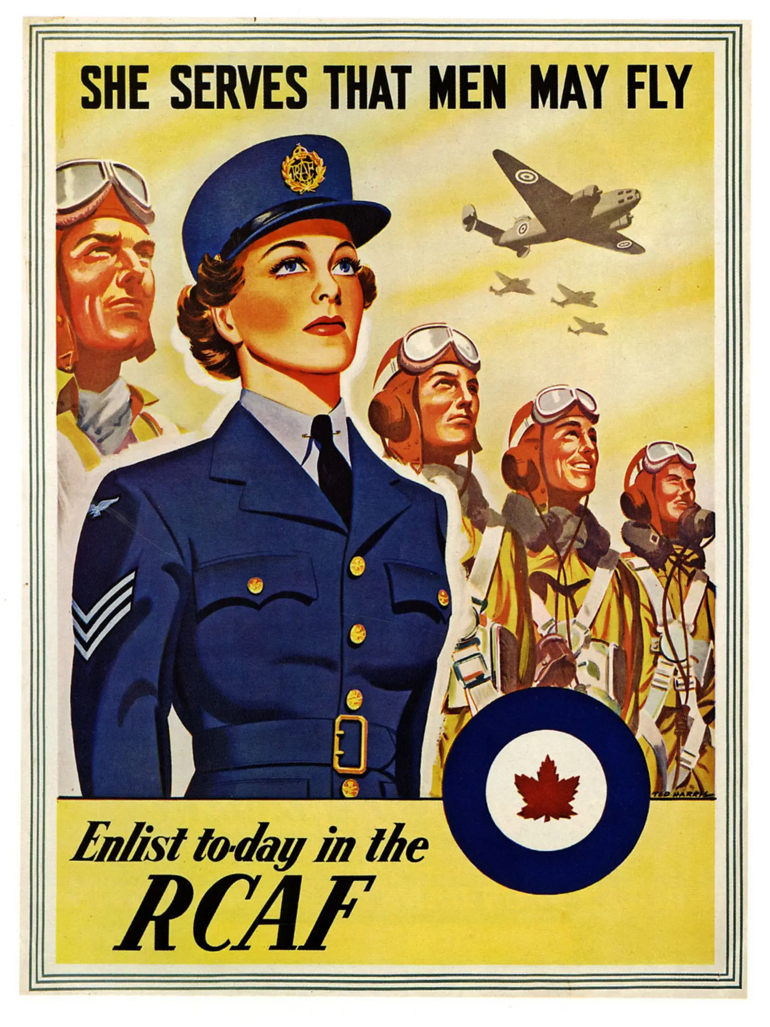 Винтажные рекламные плакаты WW2 постеры в RCAF классические холщовые картины