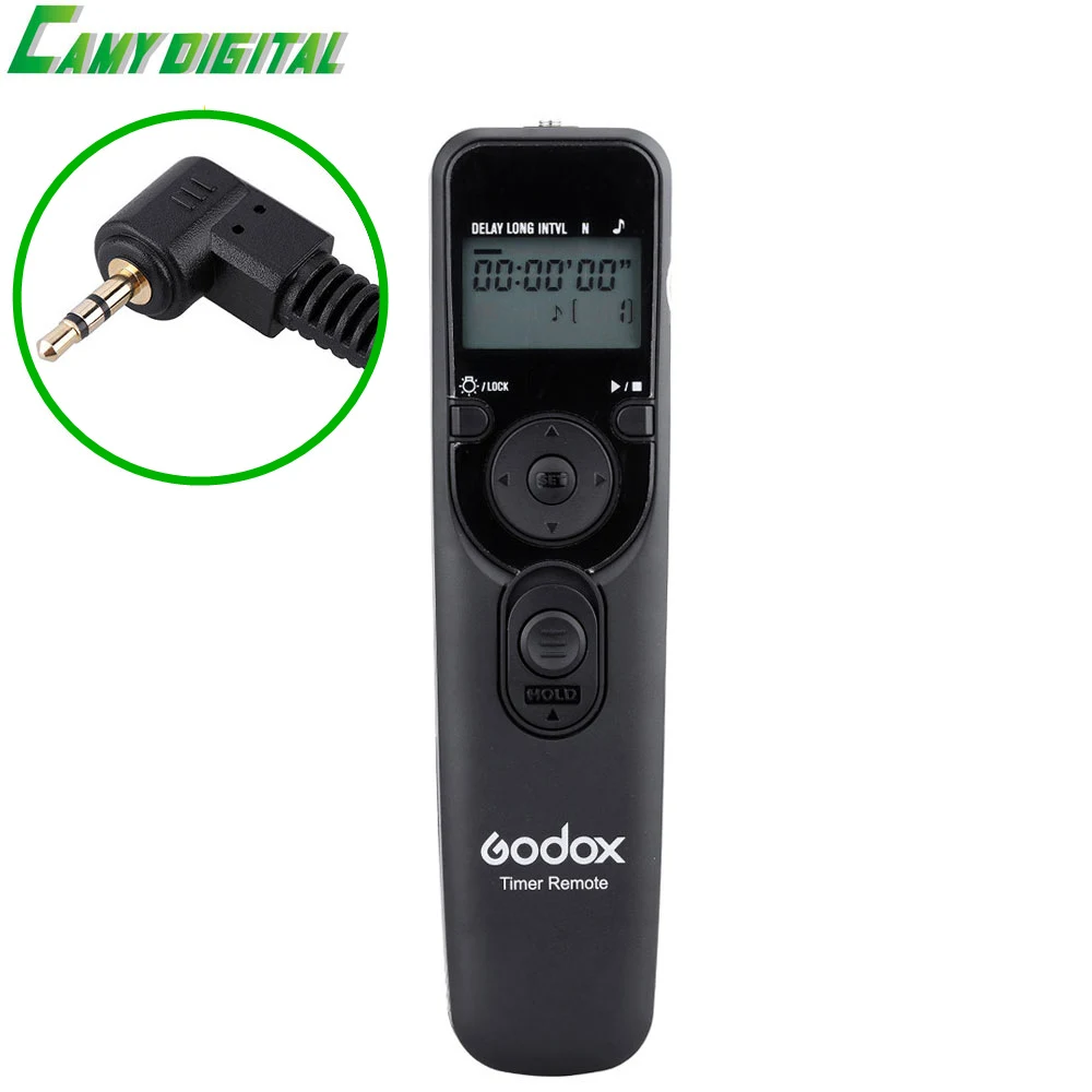 Godox Цифровой Таймер удаленного UTR-C1/C3/N1/N3/S1 с ЖК-панелью с подсветкой сменный кабель контроллер спуска затвора для Камера