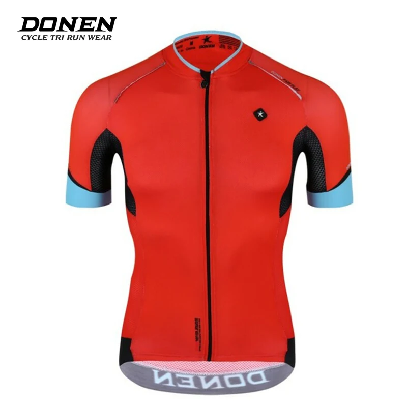

Donen Custom Men's Summer Red coolRiding short sleeve cycling Jersey ciclismo bike racing cycling tops Rcc team cycling clothes