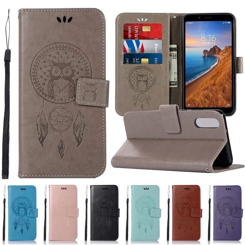 

For Xiaomi Redmi 7A Case Leather Wallet + Silicone Soft Flip Cover Redmi 7A Phone Case For Coque Xiaomi Redmi 7A Cover Case