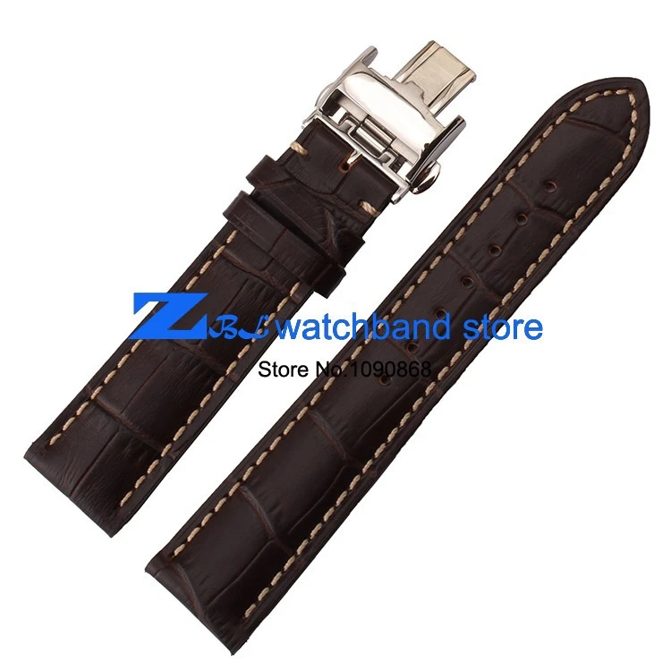 Arrangement vrijwilliger ontsmettingsmiddel Lederen horlogebandje 18mm 19mm 20mm 21mm horlogeband voor horloges Zwart  Zacht en comfortabel vlinder sluiting|strap 18mm|genuine leather watch  strapwatch strap - AliExpress