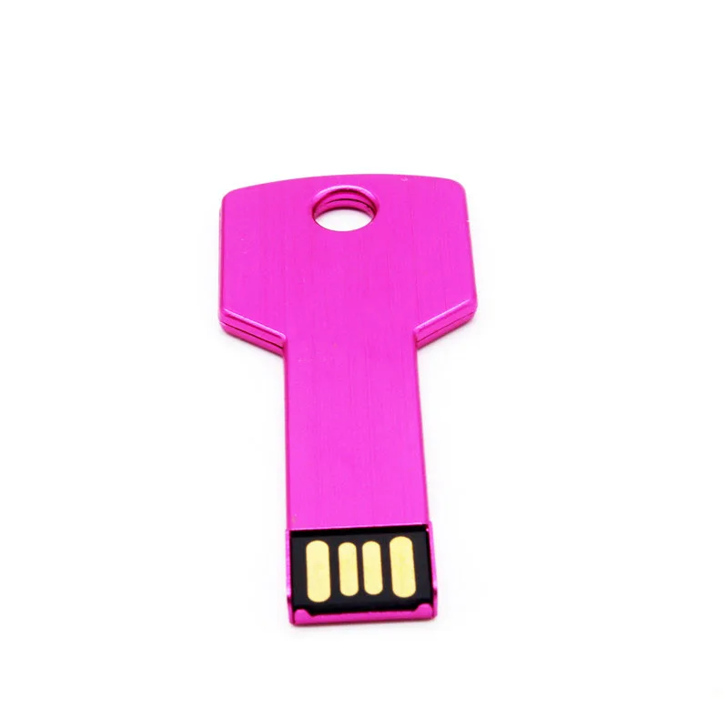 Usb Flash 64 ГБ 32 ГБ 16 ГБ 8 ГБ 4 ГБ Металл Pendrive2.0 более 10 шт. Бесплатный Пользовательский логотип флеш-накопитель в виде ключа Usb Stick подарки оптом Memoria Stick - Цвет: G