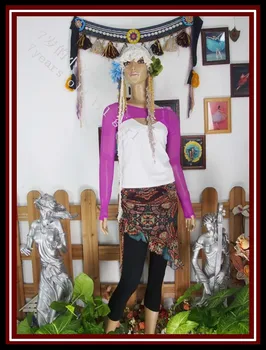 

Ballet top Transparent thin belly dance YOGA ballet shrug set finger shrug long sleeves arms Short Cover Up CO78-107