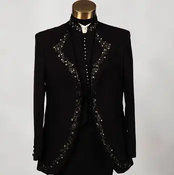 

Bright drill formal dress latest coat pant designs suit men homme terno masculino marriage wedding suits for men's singer dance
