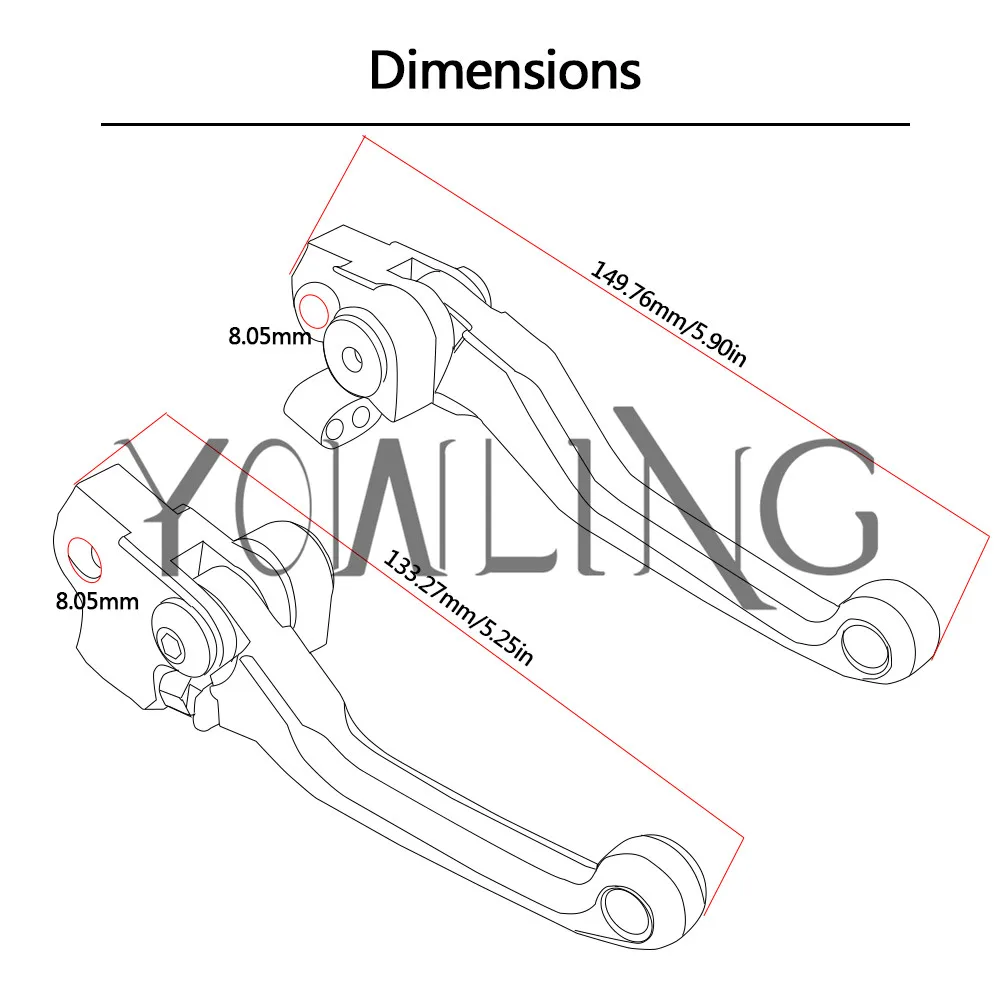 Для YAMAHA YZ80 YZ85 YZ125 YZ250 YZ250F YZ426F YZ450F YZ250X YZ250FX YZ450FX YZ 80 85 125 250 426 450 F X FX сцепные рычаги
