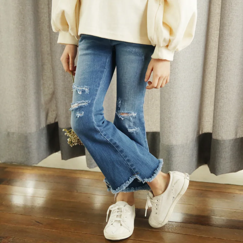 2018 Summer Girls Ripped Jeans Spring Summer Autumn Style
