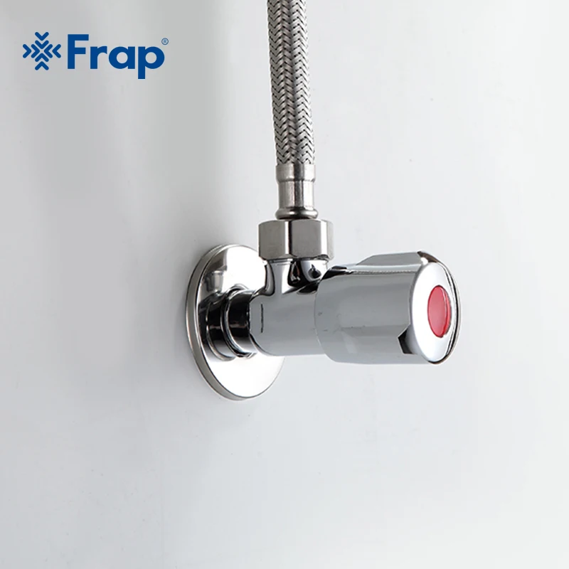 Billige Frap Messing Flow Control Ventil Wasser Druck Reduzierung Controller Hand Sprayer Abschaltung Stop Schalter Für Wasser Versorgung F7302