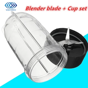 

Plastic Stainless Steel Transparent silver black Blender Blade + Cup Set Blender Part Replacement For Magic Bullet
