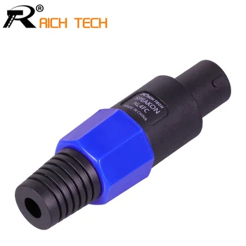 

10pcs High quality 4 Pin Powercon Speaker Connector PLUG Male Audio Plug Locking Design Blue Ring FOR PA AMPLIFIER CABLE
