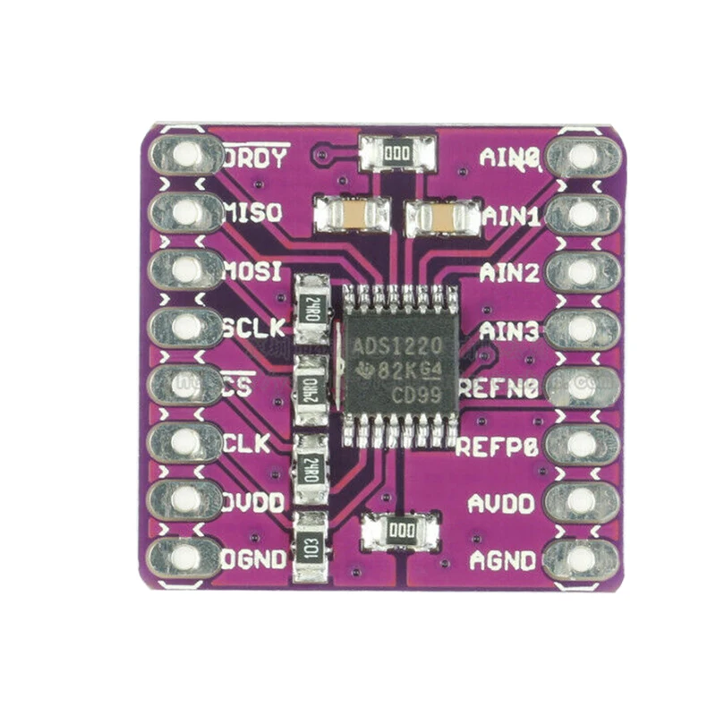 

Cjmcu-1220 Ads1220 Adc I2C Low Power 24 Bit A/D Converter