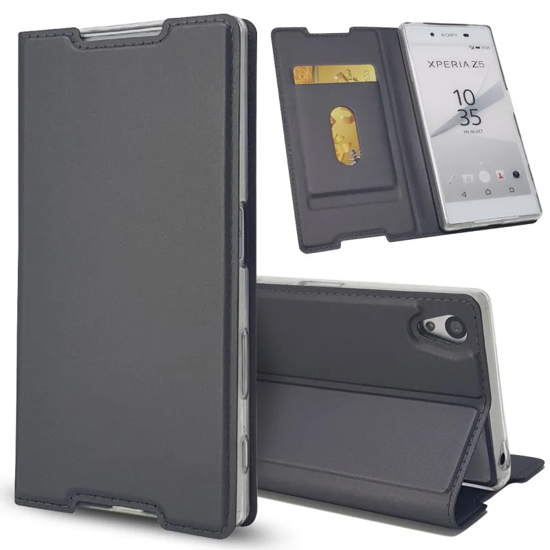Fashion Cases For Sony Xperia Z5 E6653 E6603 E6633 E6683 Leather Wallet Case Phone Accessory Etui Capinha Carcasa Coque Capa (4)