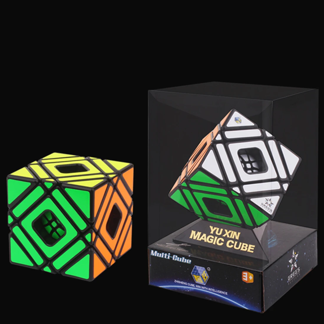 

Yuxin Oblique Five Magic Cube in Cube Twisty Puzzle Toy - Black-base