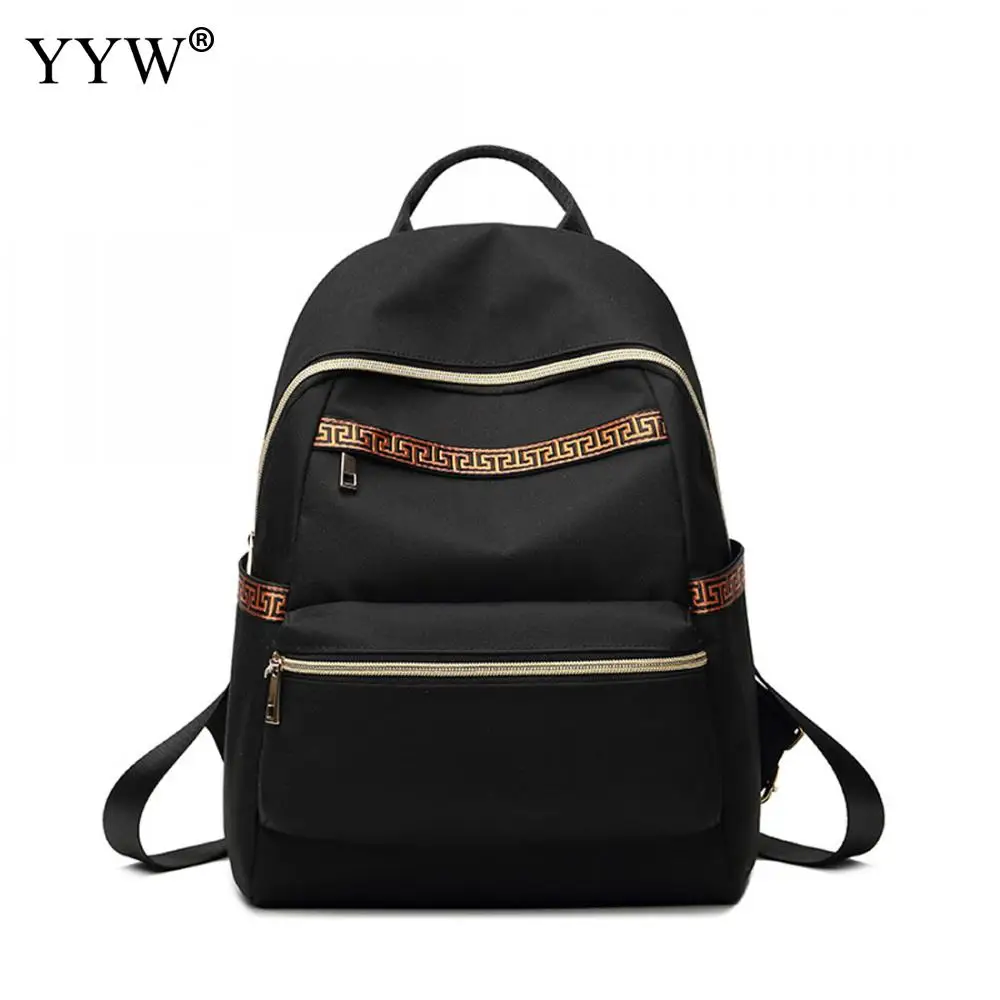 Black Waterproof Small Backpack Female Oxford School Backpacks for Children a case for Phone & Purse High Quality Lady's Bags