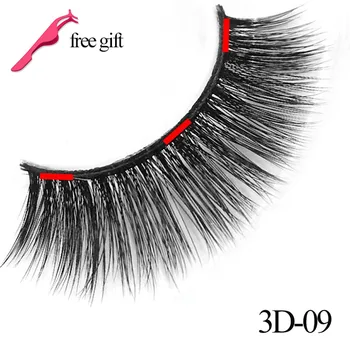 

3 Magnet 3D Mink Magnetic Eyelashes Magnetic False Eyelashes Strip Lashes cilios posticos Reusable Crisscross Fake Eye Lashes