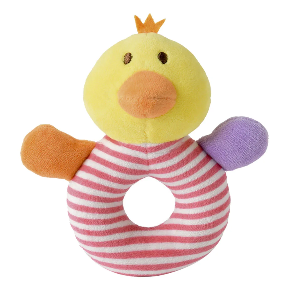 1pc Baby Hand Rattles Toy Development Stuffed Doll Plush Toy for Baby Boys