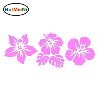 

HotMeiNi 18cm*7cm Various Small Beautiful Flowers And Green Leaf Vinyl Decal Unusual Car Art Sticker 18cm*7cm