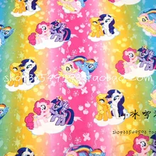50*105 см мультфильм Стиль мой маленький пони хлопчатобумажная ткань для шитья материал "сделай сам" Hometextile пэчворк для сумки кукольная ткань