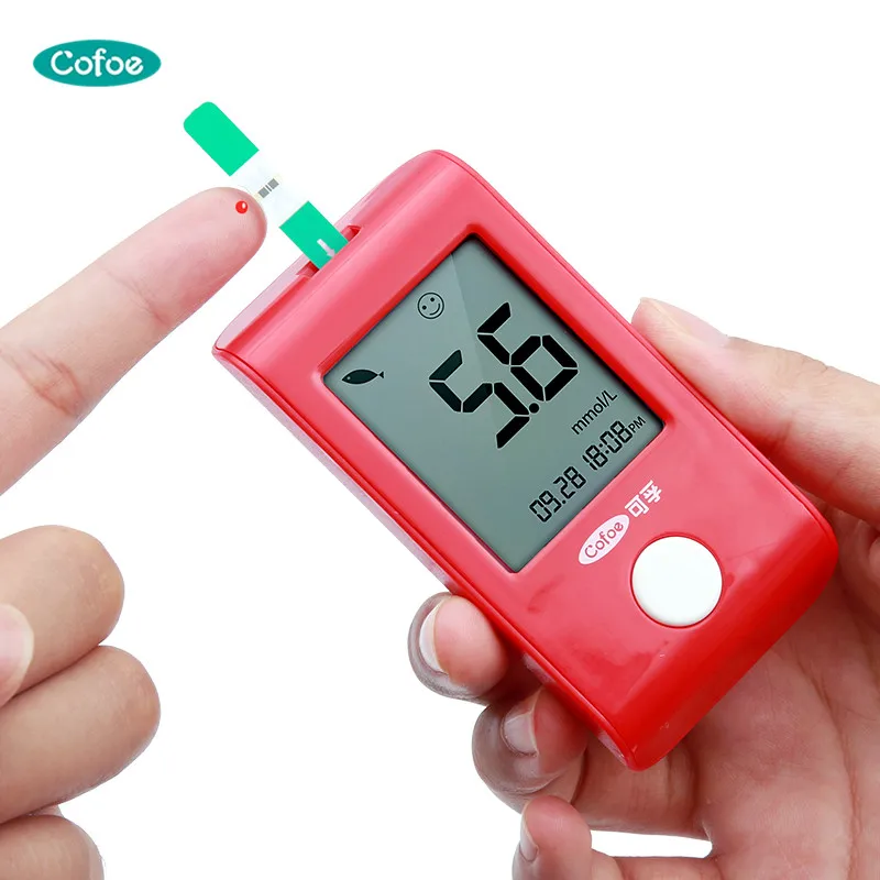 

Cofoe Yirui blood glucose meter medical/glucometer blood sugar/monitor & 100 pcs test strips&free lancets needles for diabetics