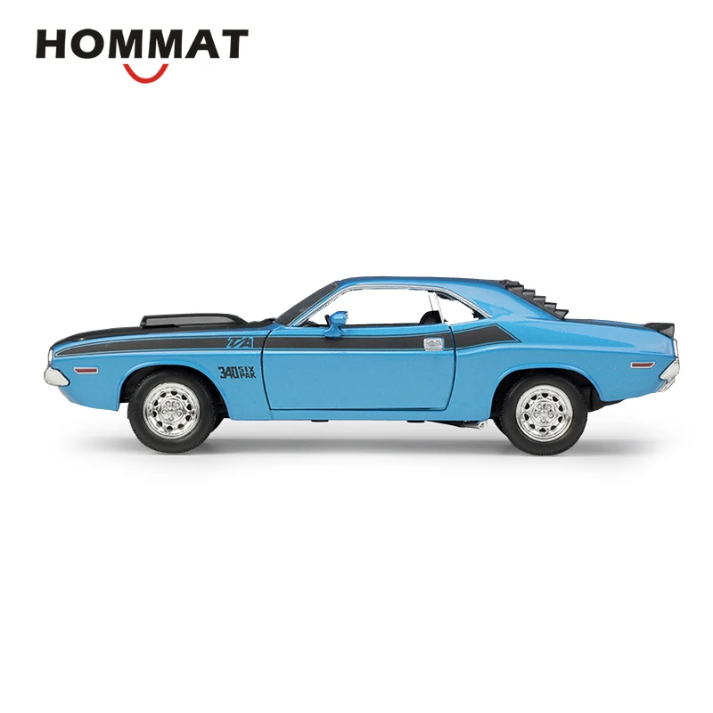 Hommate Simulation Welly 1:24 Scale 1970 Dodge Challenger T \ A Модель из сплава мышц литые игрушечные машинки Коллекционная модель автомобиля