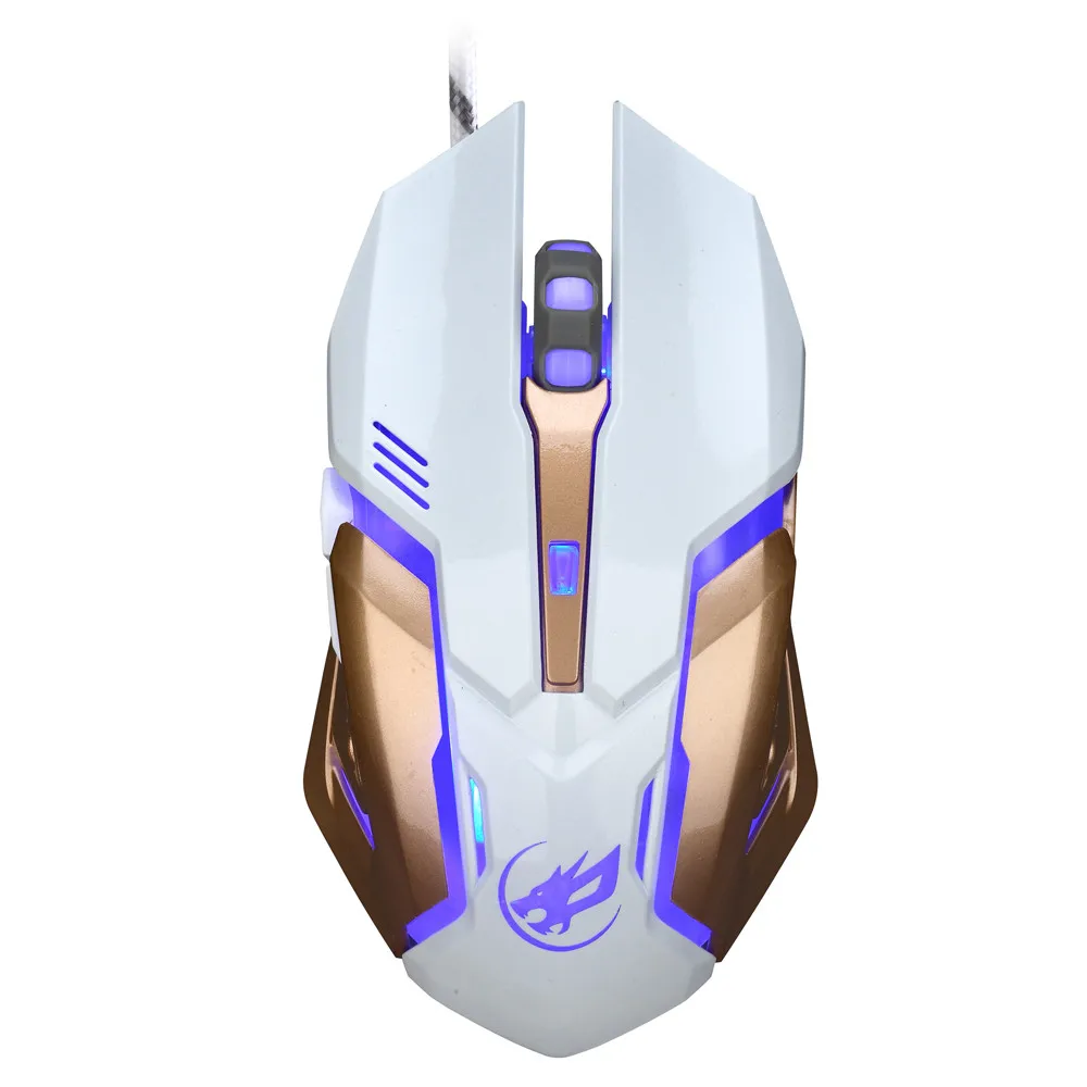 

Wired Mouse Colorful LED Light 2400DPI Optical USB Ergonomic Pro Gamer High Quality Gaming Mice for PC Notebook Laptop L0129
