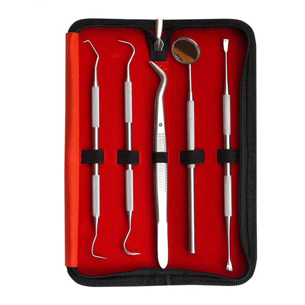 

Litake 4/5 pieces / set Hand tools for tooth Scraper Kit stainless toothpastes dental tools dentist Seek mirror instruments
