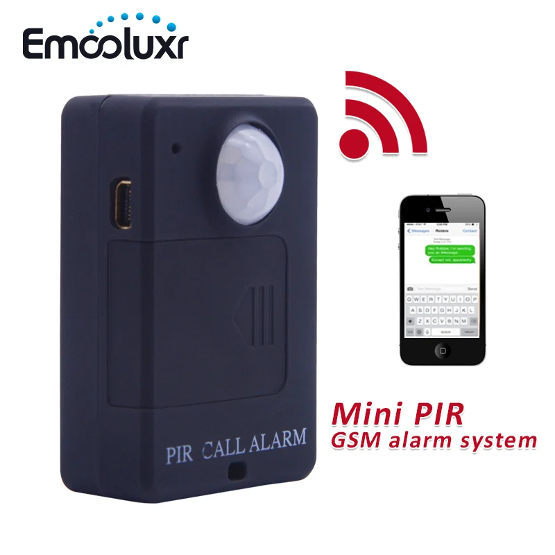 Black Wireless Gsm Pir Alarm Monitor Simple Easy Use Gsm Home Security Alarm System Pir Infrared