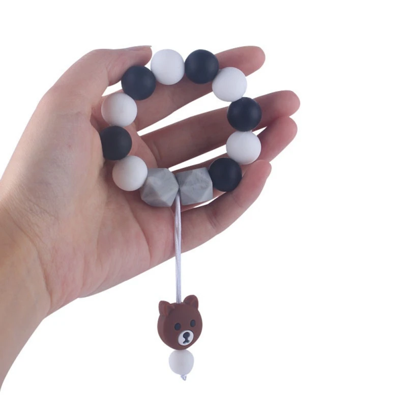 Прорезыватель для зубов новорожденного ребенка зажим соски цепочка с надписью