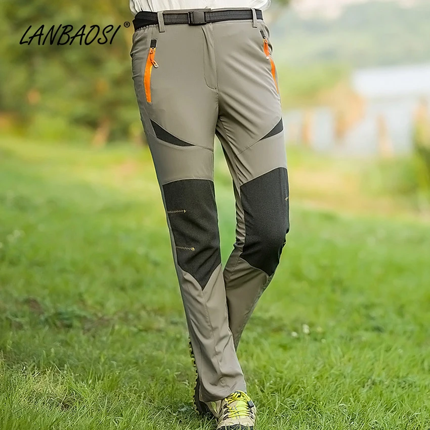 LANBAOSI viajar Pant para las mujeres/hombres estiramiento tela viento Trekking turismo amantes deportes al aire libre
