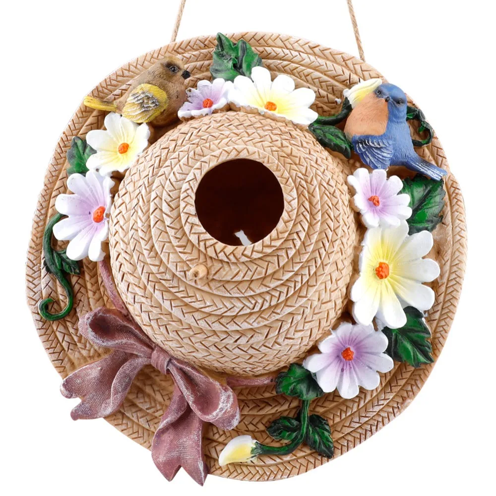 New Chinese Style Bamboo Rattan Hat Hand Made Weave Resin Shade