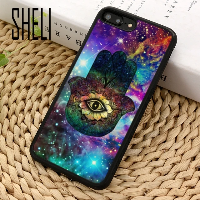SHELI Nebula Hamsa чехол для телефона iPhone 5 6 6s 7 8 plus 11 pro X XR XS max Samsung S6 S7 edge S8 S9 S10 |