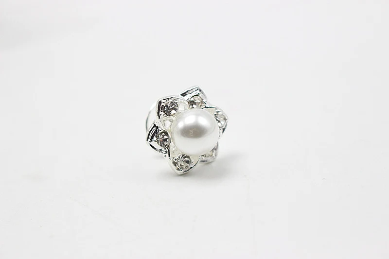 12 pcs Flower Swirl Spiral Wedding Twist Coils Rhinestone Hair Spin