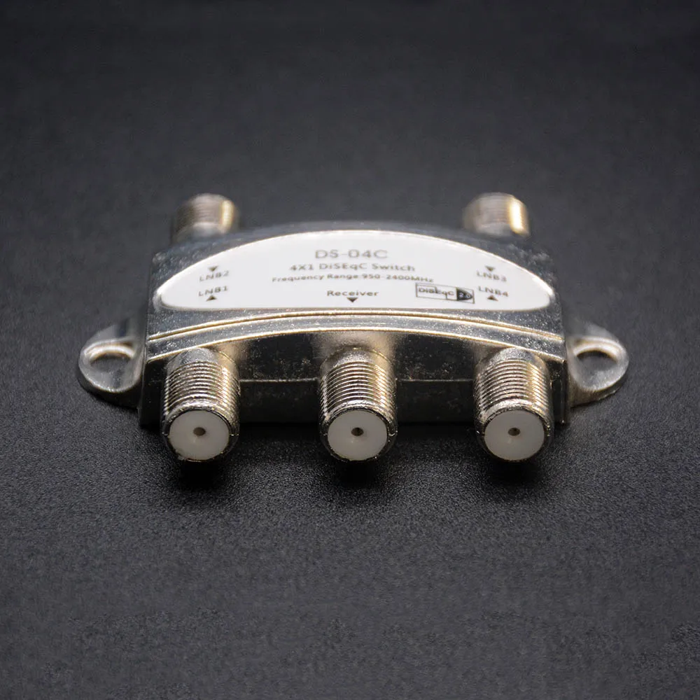 Original Zinc TV DiSEqC Switch 4x1 DiSEqC Switch Satellite Antenna Flat LNB Switch for TV Receiver Original Zinc TV DiSEqC Switch 4x1 DiSEqC Switch Satellite Antenna Flat LNB Switch for TV Receiver