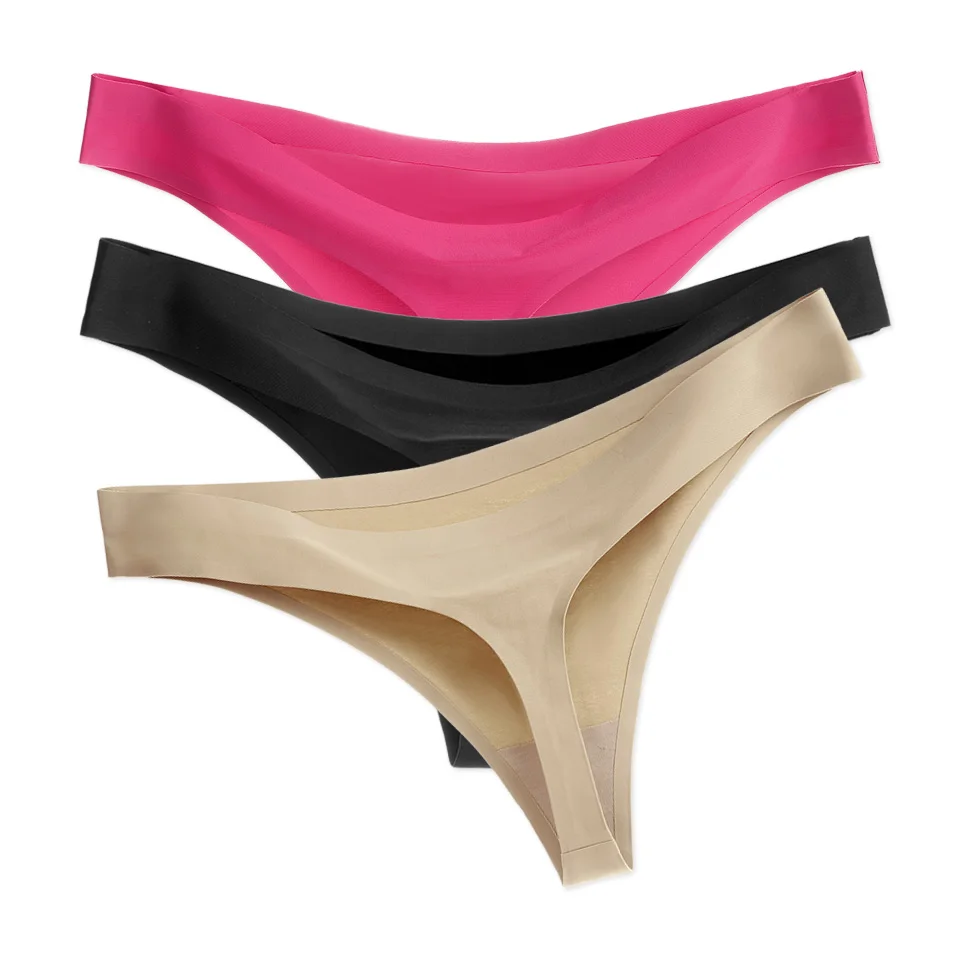 3PCS/Lot Women Thongs G Strings Sexy Seamless Panties low-Rise Thong Woman Solid Plus Size Underwear Femme Lingerie Tanga Hot 3PCS/Lot Women Thongs G Strings Sexy Seamless Panties low-Rise Thong Woman Solid Plus Size Underwear Femme Lingerie Tanga Hot