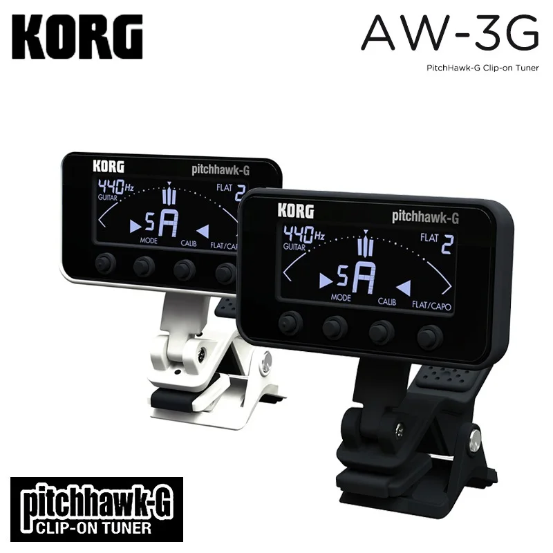 Корг Pitchhawk тюнер с клипсой хроматический для гитары и басов|clip on tuner|clip guitar tunerguitar