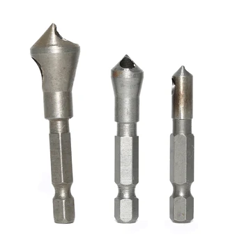 

3pcs Countersink Bit Set Hex Hand Tools For Cutting Plastic Metal Wood
