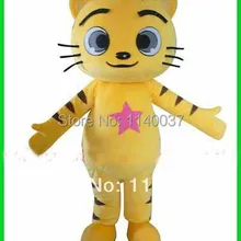 Талисман Желтый Котенок Catling Kitling Cat талисман костюм Взрослый размер маленький кот Карнавальный костюм для косплея