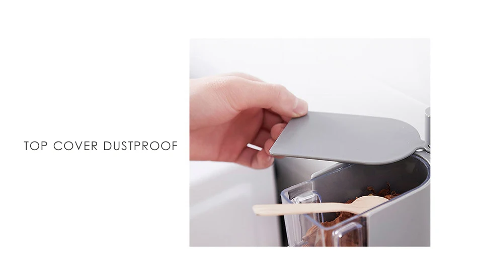 Винтажный прозрачный акриловый вращающийся Кухонный Контейнер для хранения специй, настенный пластиковый прозрачный набор банок для специй