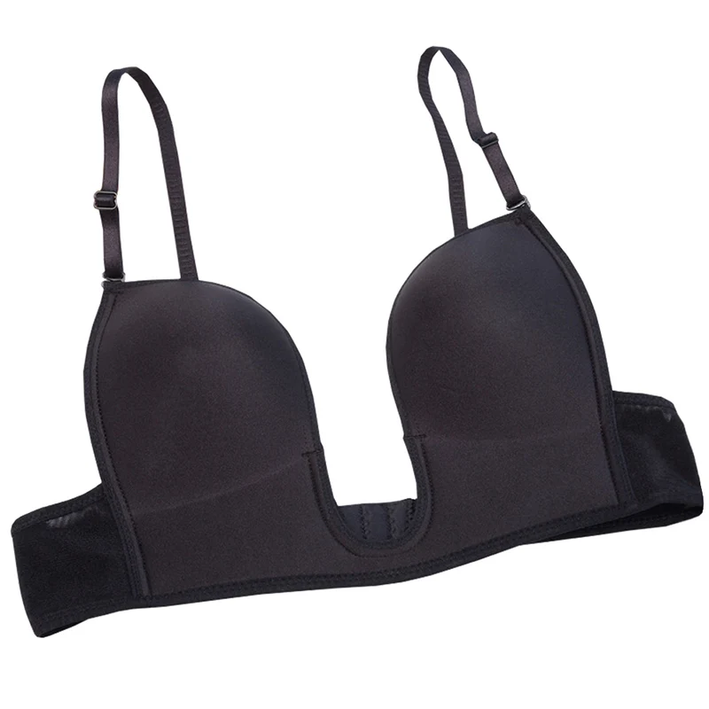 Intimates Deep Plunge Women Bras Sexy Seamless Adjustable Convertible