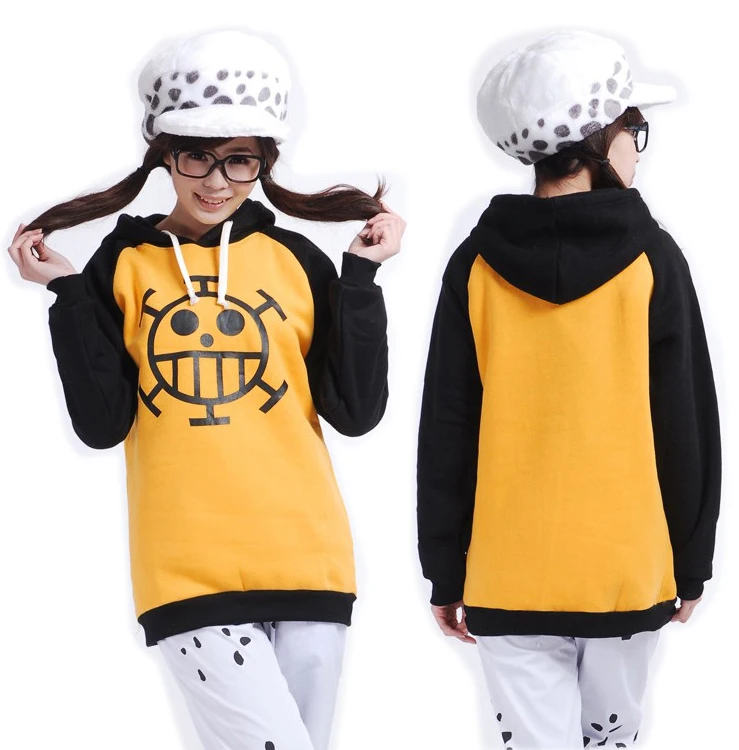 Aliexpress.com : Buy Anime One Piece Trafalgar Law Thicken Hoodie Cosplay Costumes Yellow Hooded 