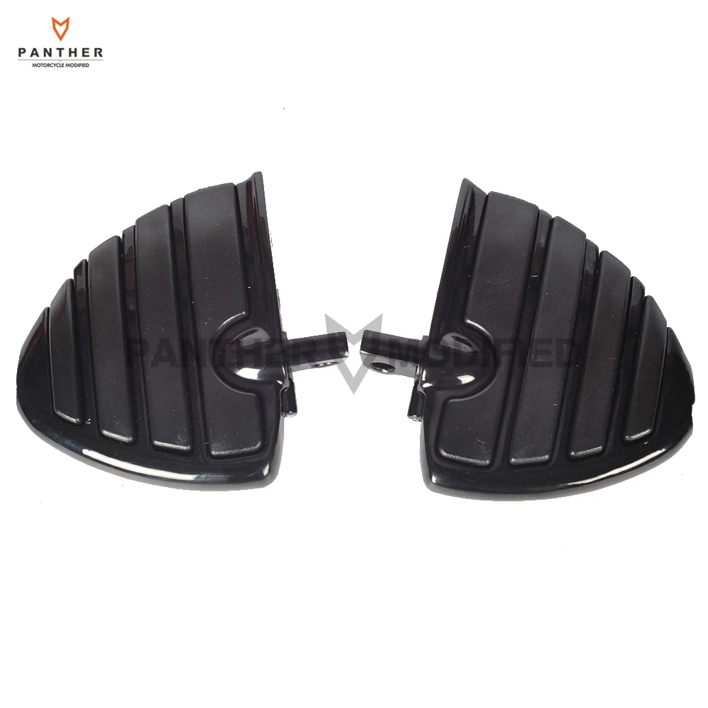 

Black Motorcycle Male Mount Foot Pegs Footrests case for Harley Touring Trike Softail FL FLD