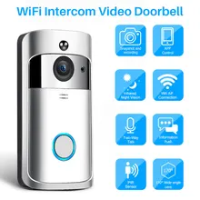 Video Intercom Wireless WiFi Video Doorbell Camera IP 720P Two Way Audio Infrared Night Vision APP