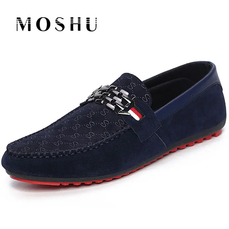 Fashion flat Men Casual Shoes Spring Loafers Soft mocassin homme Gommino Dress Driving Shoes Plus Size 39-46 chaussure homme
