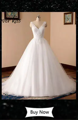 Lover Kiss vestido de novia романтическое кружевное праздничное свадебное платье с v-образным вырезом, свадебное платье с низкой спинкой