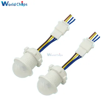 

2PCS 25mm Motion Sensor Light Switch LED PIR Detector Infrared Motion Sensor Switch Lighting On Off Switch w/Time Delay
