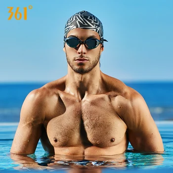 

361 Professional Swimming Goggles Pool Anti Fog Tinted Swimming Glasses Sun Protection Silicone Swim Goggle Adult Waterproof