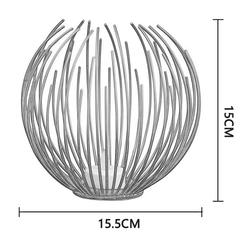 Подсвечник в европейском стиле, железный геометрический подсвечник, металлические кронштейны, подсвечник, простой декор комнаты, подсвечник