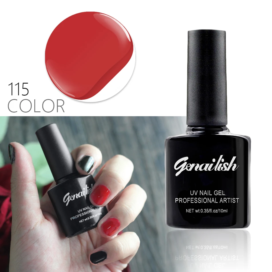 10ml/Pcs 115 Colors Gel Nail Polish UV Gel Polish Long-lasting Soak-off LED UV Gel Color Hot Nail Gel Nail Art Tools-NG2